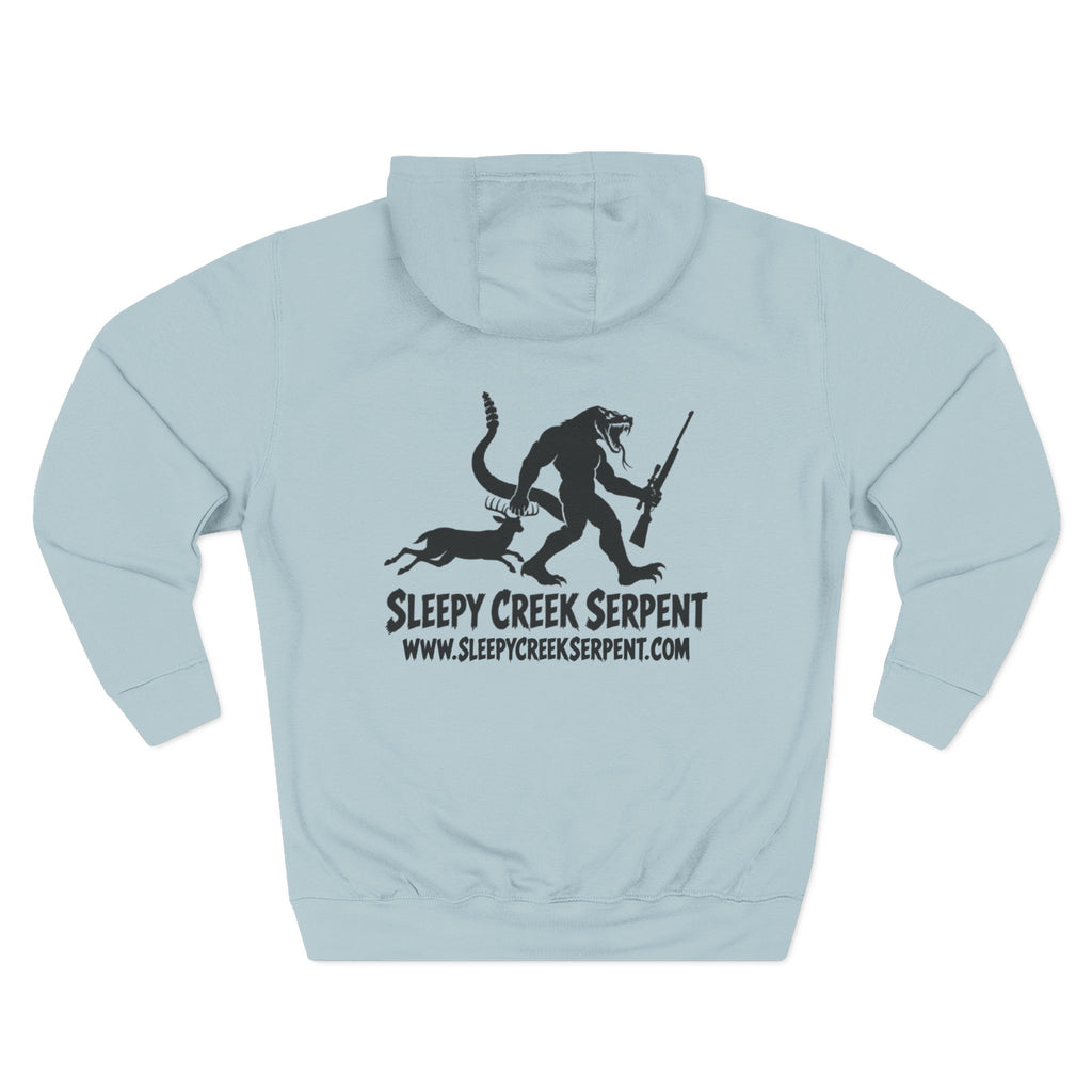 SLEEPY CREEK SERPENT RIFLE SEASON Three-Panel Fleece Hoodie