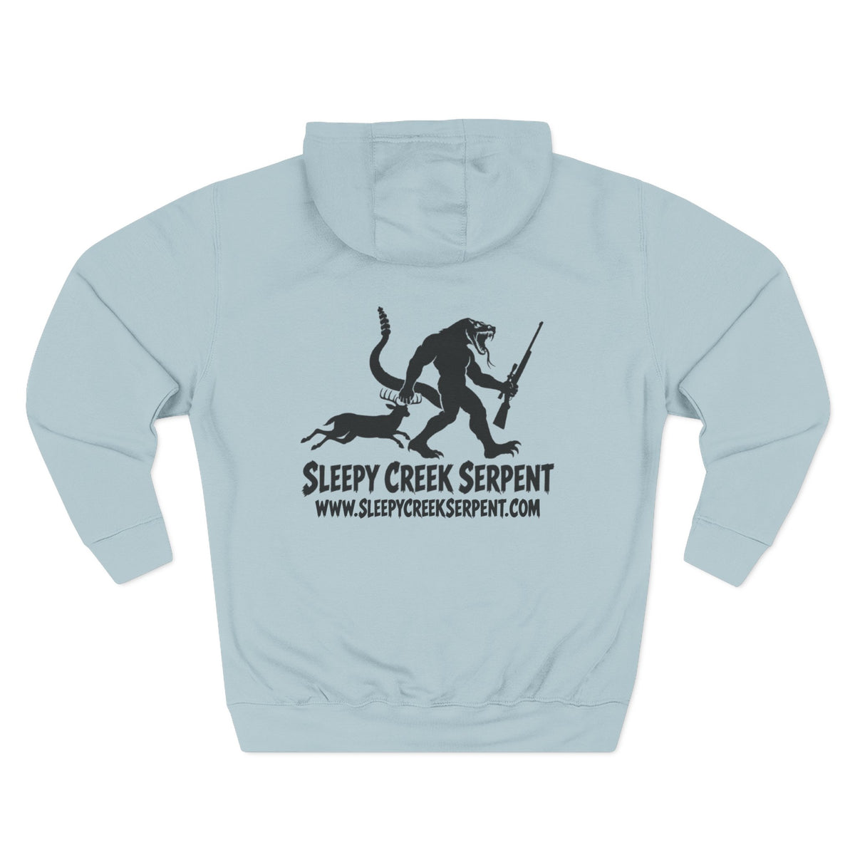 SLEEPY CREEK SERPENT RIFLE SEASON Three-Panel Fleece Hoodie