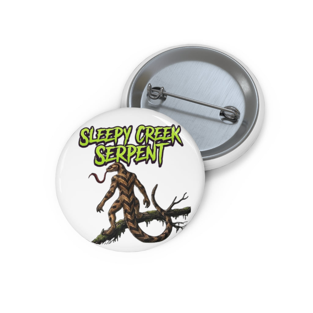 SLEEPY CREEK SERPENT Custom Pin Buttons
