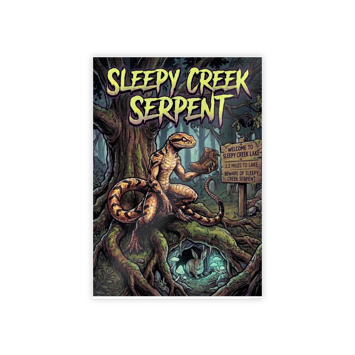 SLEEPY CREEK SERPENT HIKERS NIGHTMARE Gloss Posters