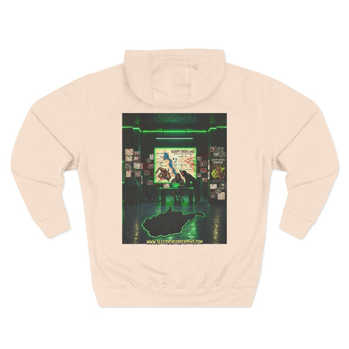 BEING HUNTED... SLEEPY CREEK SERPENT  Three-Panel Fleece Hoodie