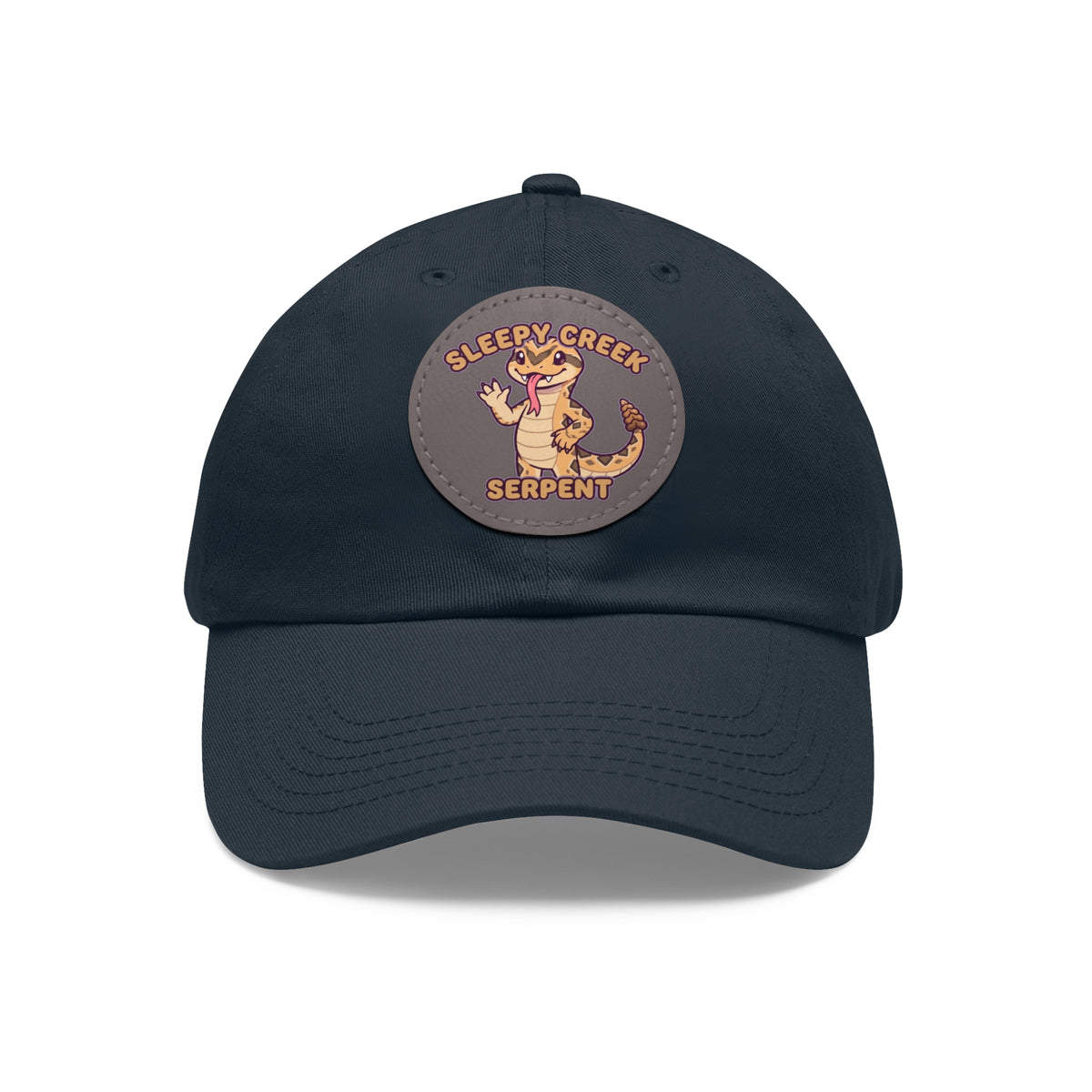 SLEEPY CREEK SERPENT CUTE Hat with Leather Patch (Round)