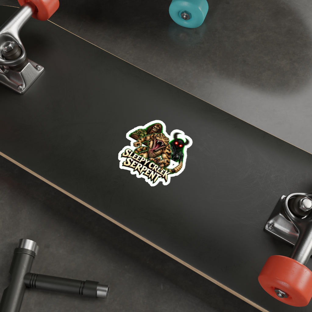 BEING HUNTED.. SLEEPY CREEK SERPENT Die-Cut Stickers