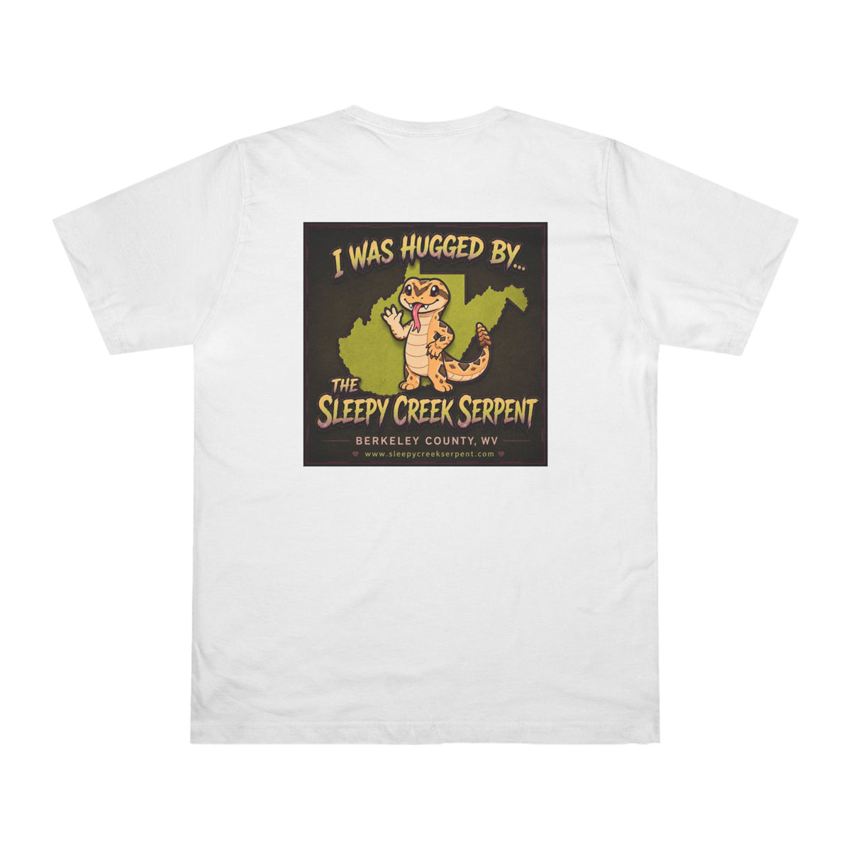I Was Hugged By... SLEEPY CREEK SERPENT WV Deluxe T-shirt