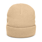 SLEEPY CREEK SERPENT LETTERING Ribbed Knit Beanie (Embroidery)