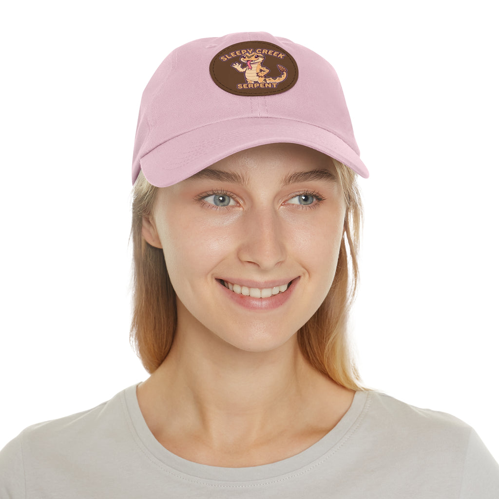 SLEEPY CREEK SERPENT CUTE Hat with Leather Patch (Round)