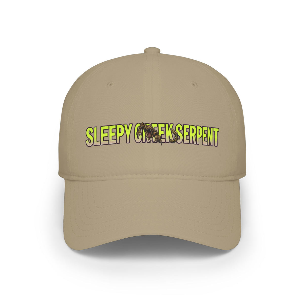 SLEEPY CREEK SERPENT LETTERING Low Profile Baseball Cap