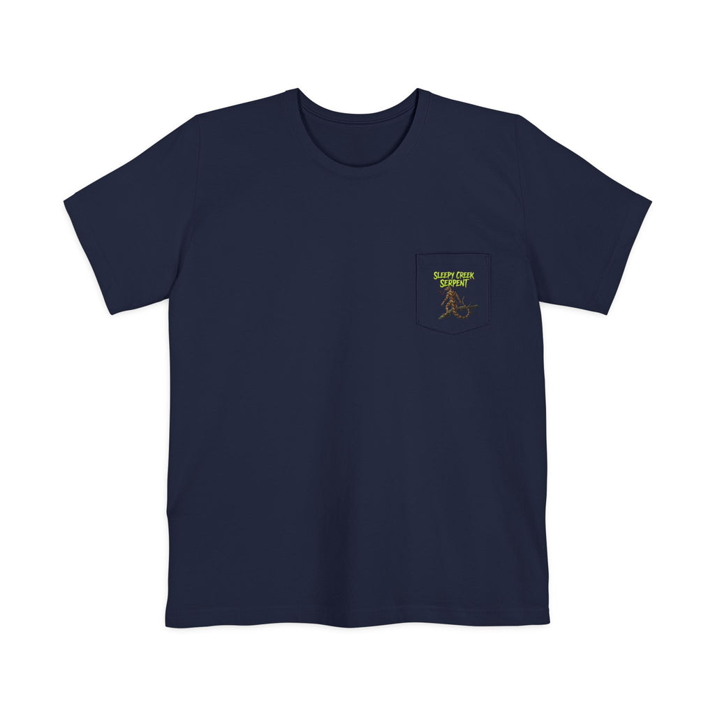 SLEEPY CREEK SERPENT LAKE SIGN  Pocket T-shirt