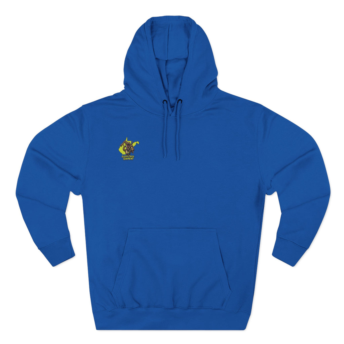 I Was Bit By.... SLEEPY CREEK SERPENT WV Three-Panel Fleece Hoodie