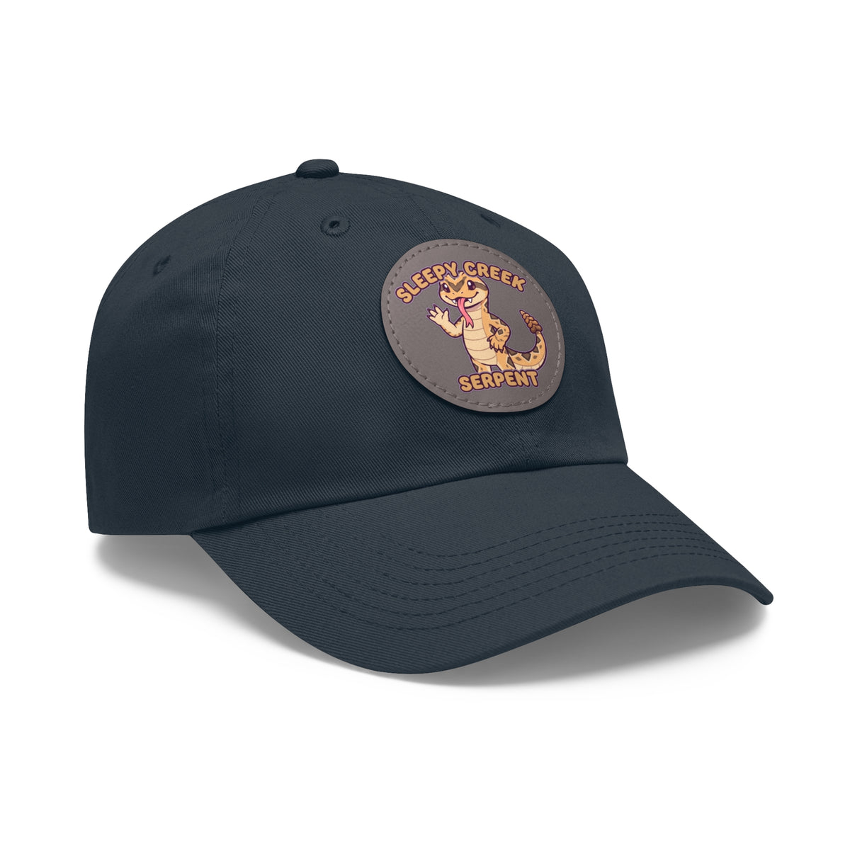 SLEEPY CREEK SERPENT CUTE Hat with Leather Patch (Round)
