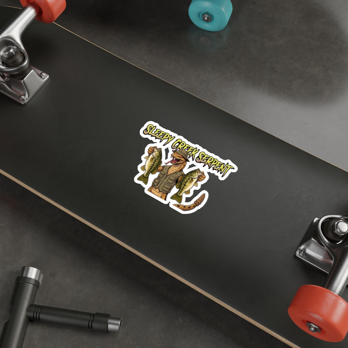 SLEEPY CREEK SERPENT LARGEMOUTH FRENZY Die-Cut Stickers