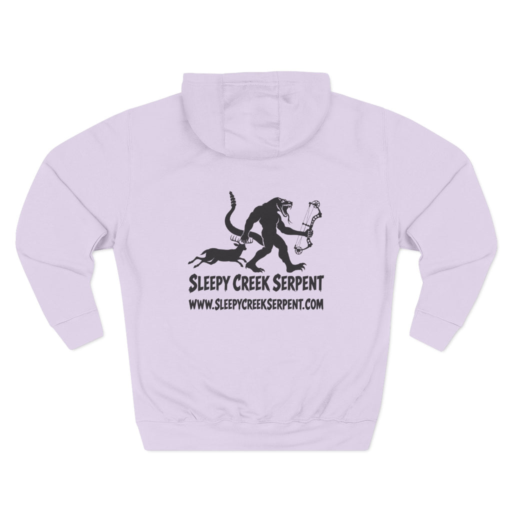 SLEEPY CREEK SERPENT BOW SEASON Three-Panel Fleece Hoodie