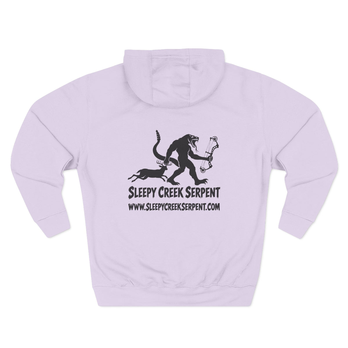 SLEEPY CREEK SERPENT BOW SEASON Three-Panel Fleece Hoodie