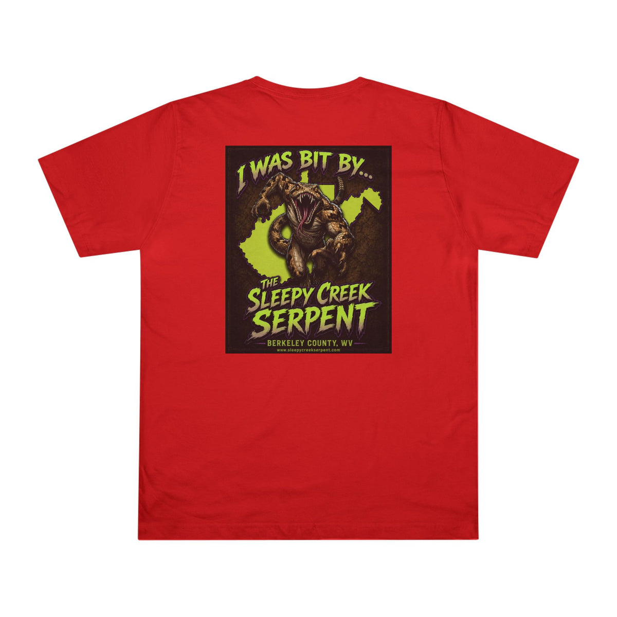 I Was Bit By... SLEEPY CREEK SERPENT WV Deluxe T-shirt