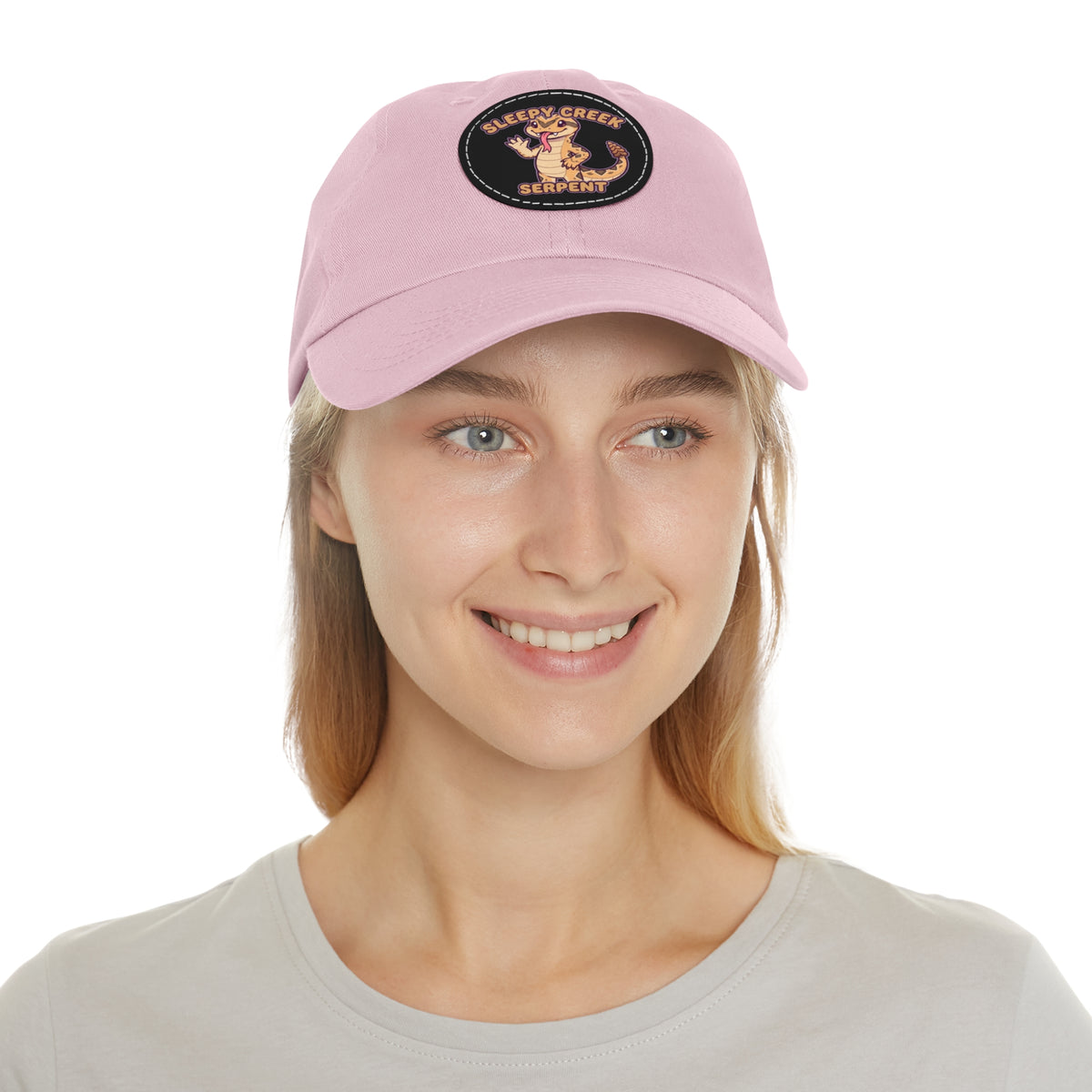 SLEEPY CREEK SERPENT CUTE Hat with Leather Patch (Round)