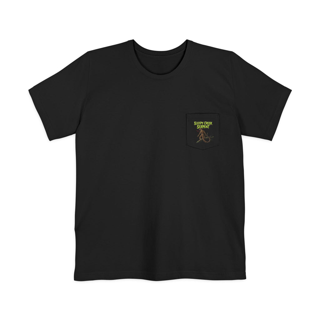 SLEEPY CREEK SERPENT LAKE SIGN  Pocket T-shirt