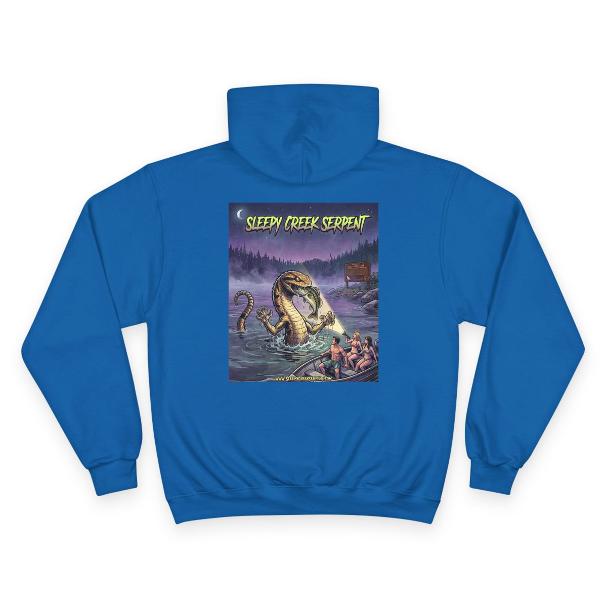 SLEEPY CREEK SERPENT LAKE NIGHT SURPRISE Champion Hoodie