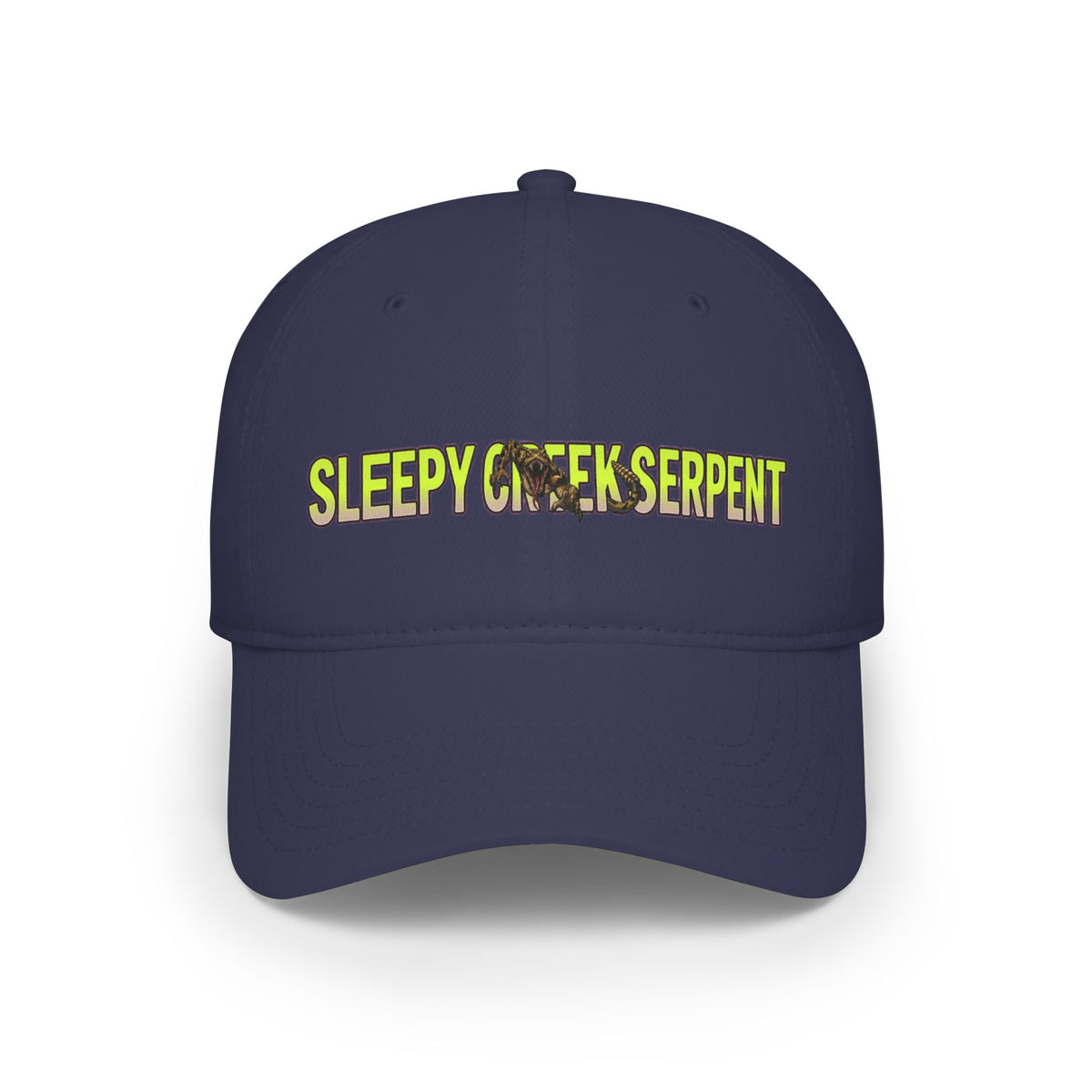 SLEEPY CREEK SERPENT LETTERING Low Profile Baseball Cap