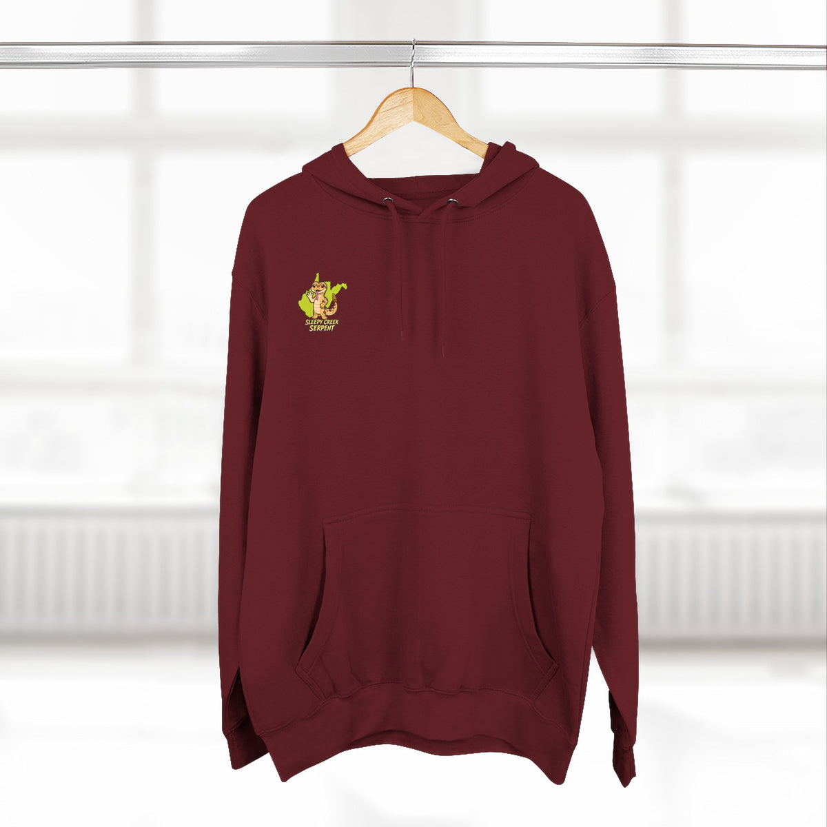 I Was Hugged By.... SLEEPY CREEK SERPENT WV Three-Panel Fleece Hoodie