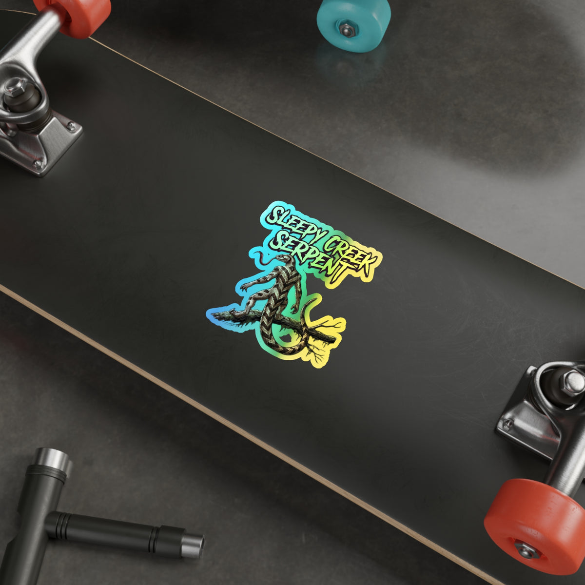 SLEEPY CREEK SERPENT Holographic Die-cut Stickers