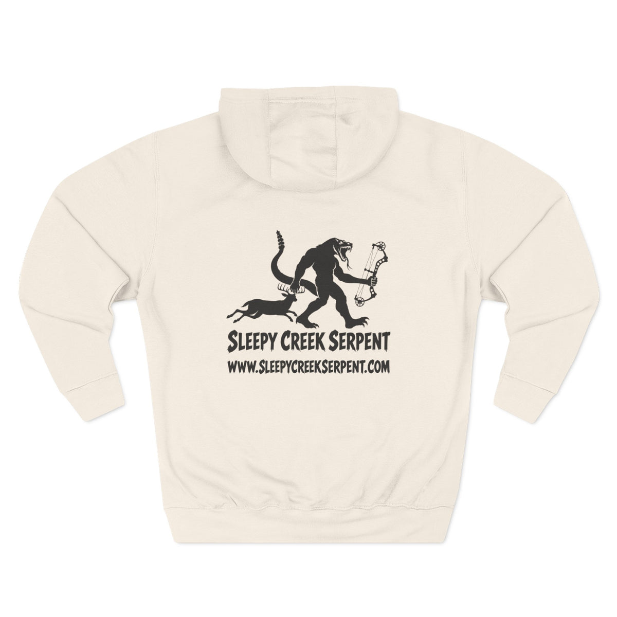 SLEEPY CREEK SERPENT BOW SEASON Three-Panel Fleece Hoodie