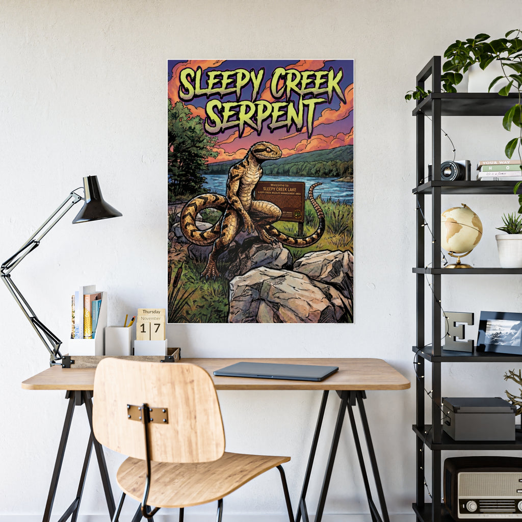 SLEEPY CREEK SERPENT LAKE SIGN Gloss Posters