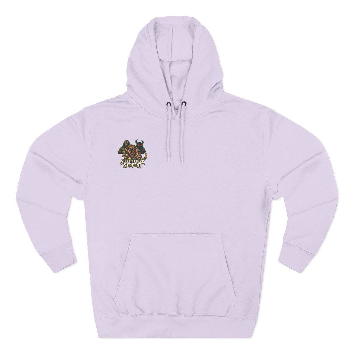 BEING HUNTED... SLEEPY CREEK SERPENT  Three-Panel Fleece Hoodie