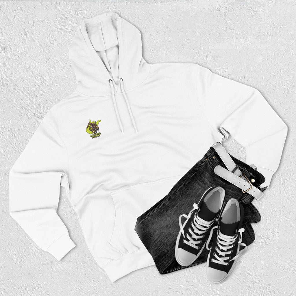 I Was Bit By.... SLEEPY CREEK SERPENT WV Three-Panel Fleece Hoodie